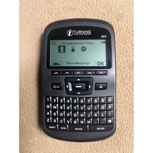 Turning Technologies QT2 Response Clicker RCQR-02 QWERTY Keyboard Black Gray